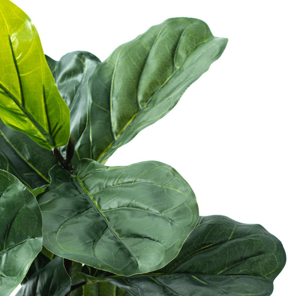 BIRCHCITY 30" Artificial Fiddle Leaf Fig Tree Faux Potted Fiddle Leaf